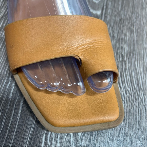 FRANCO SARTO LEATHER ANKLE STRAP SANDALS - Picture 9 of 11